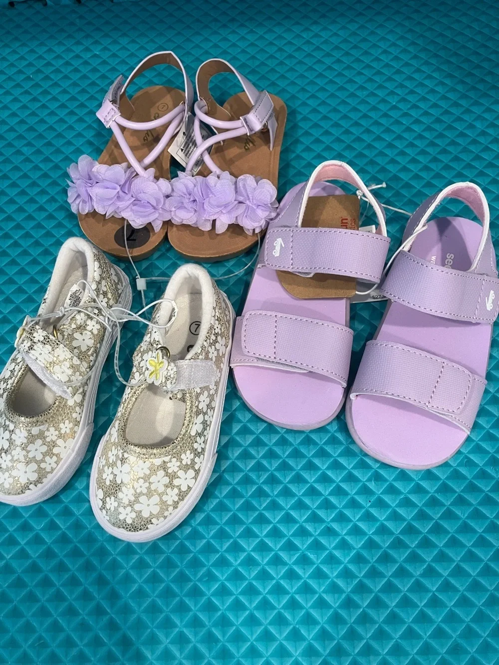 NEW With Tags Toddler Girls Sandals | Bundle of Three Pairs | 7-9